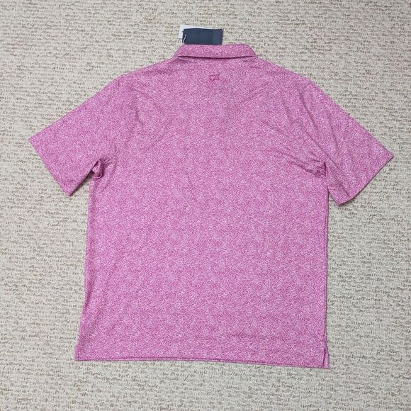 NWT Cutter & Buck Mens Sz L Patterned Polo Shirt Golf Preppy Summer Casual - Picture 2 of 4